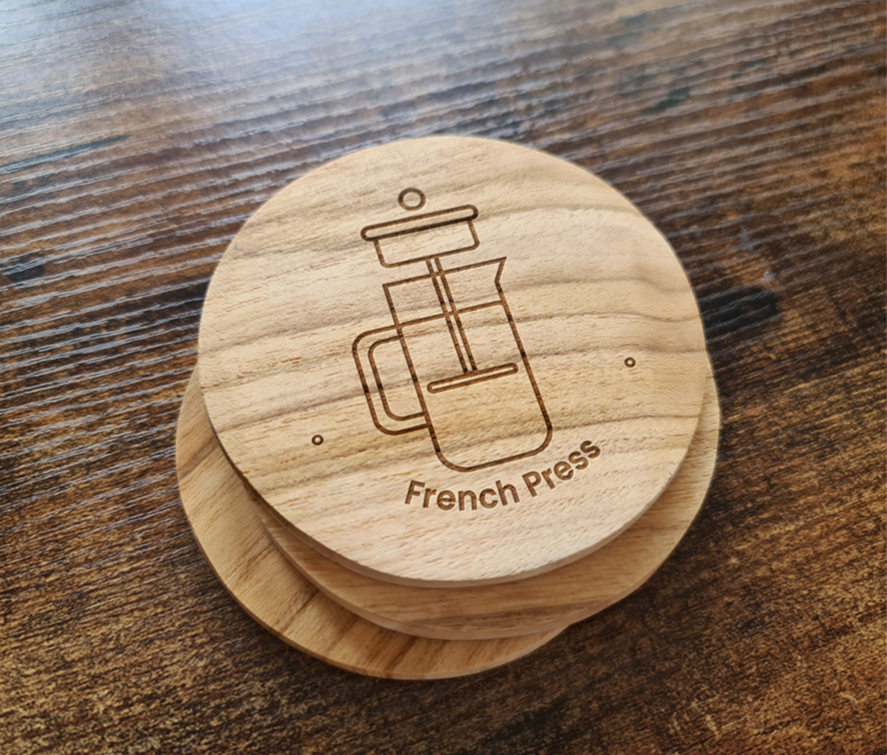 Coffee Coaster Icon Design
