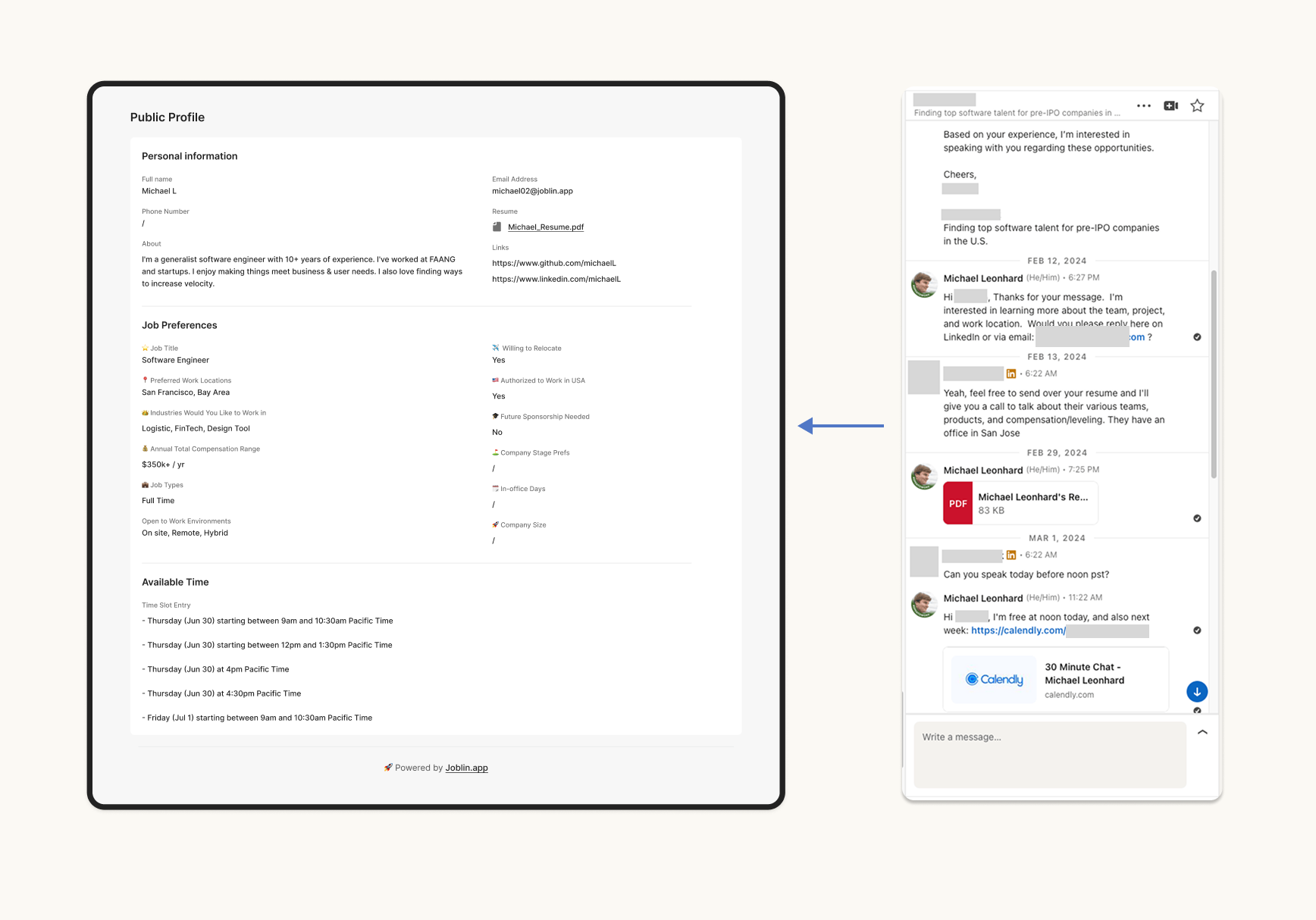 Public profile overview