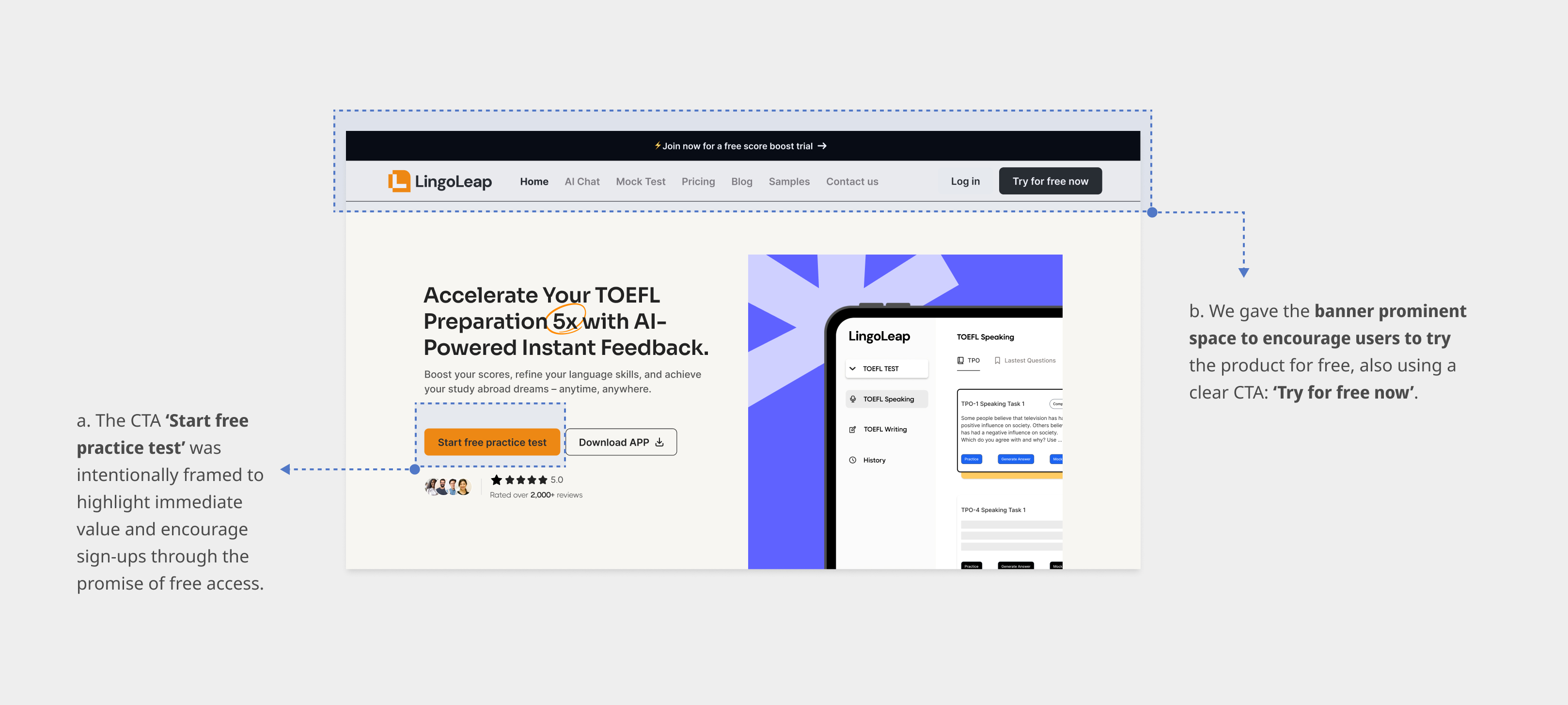 LingoLeap old landing page