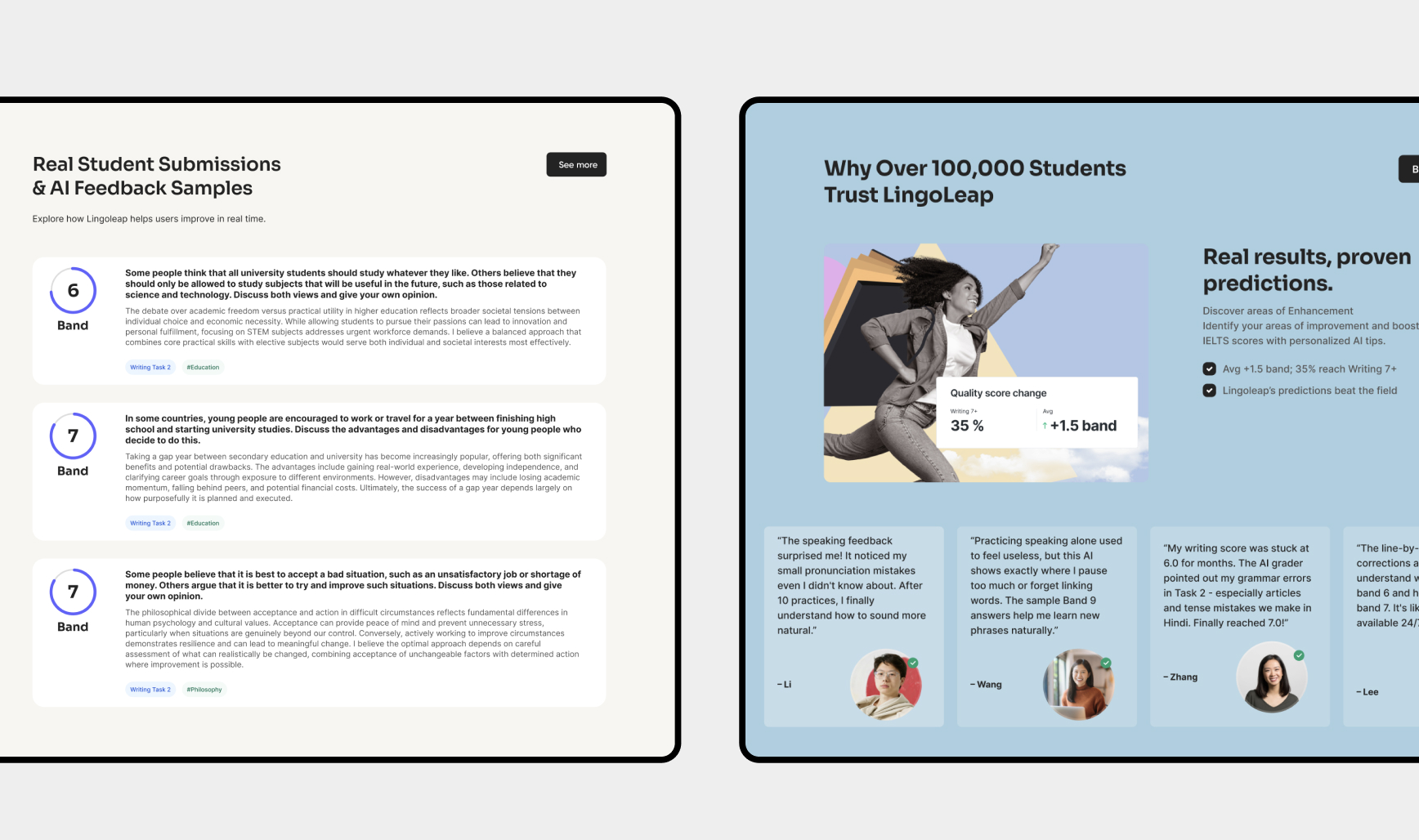 Student Work & Impact Stories
