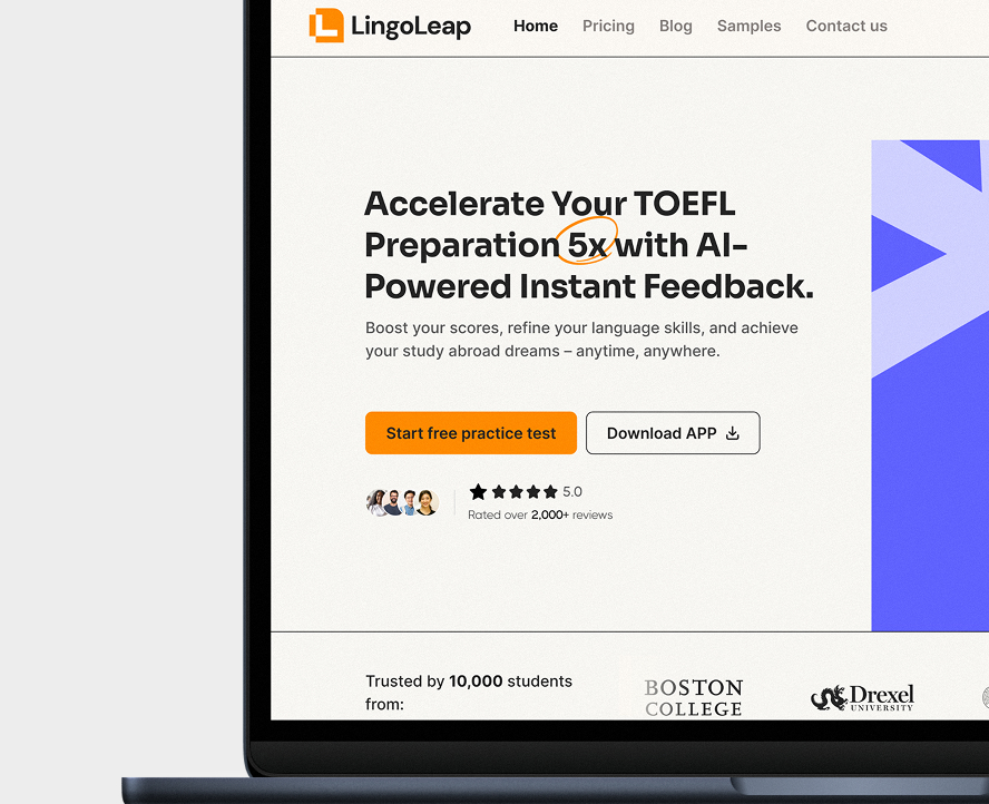 LingLeap: Logo & Website Design